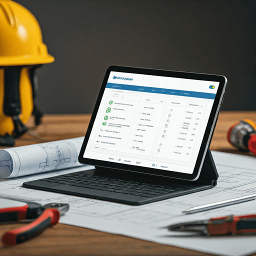 Tablet mostrando el presupuestador online de Almacén de Electricidad