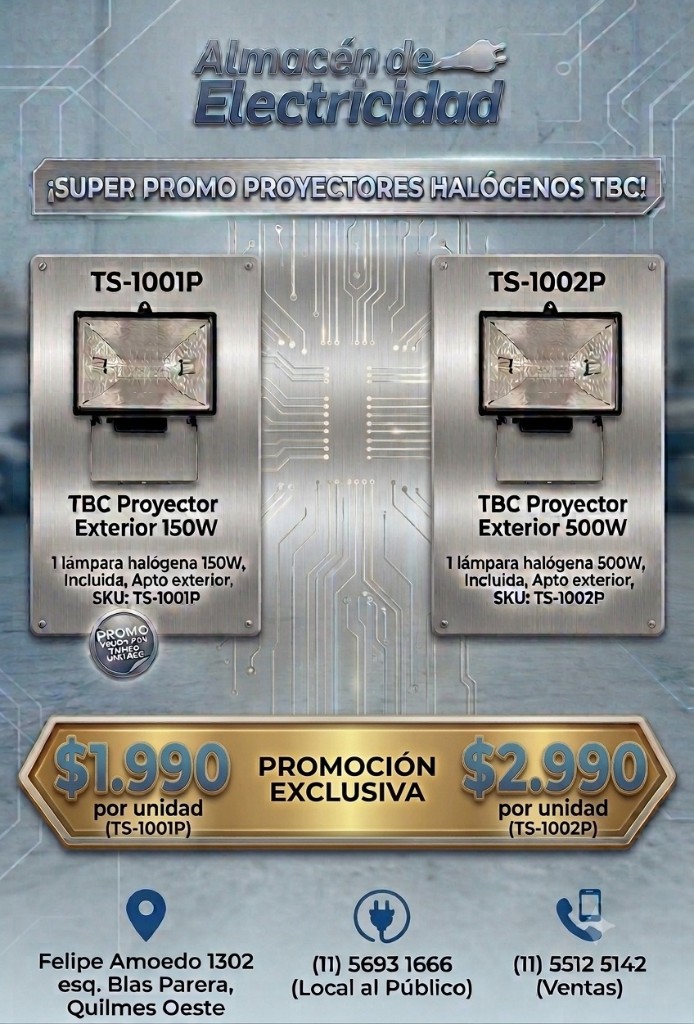 Proyectores halógenos TBC